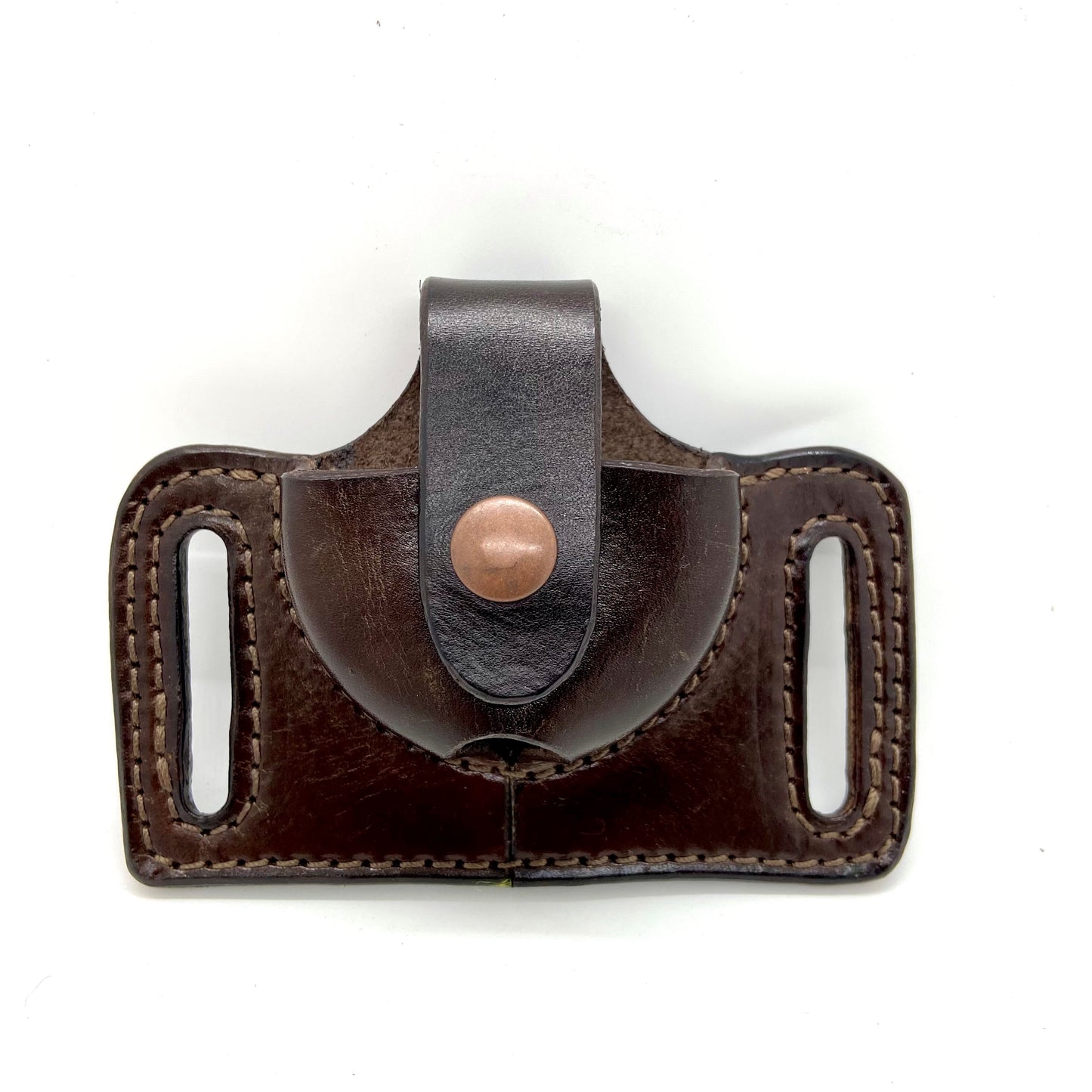 Leather Snuff Can Belt Holster